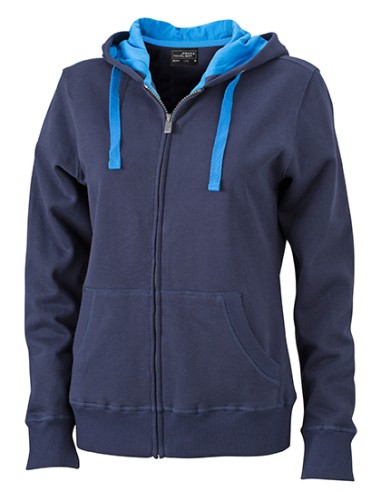 J-JN594-Ladies Hooded Jacket